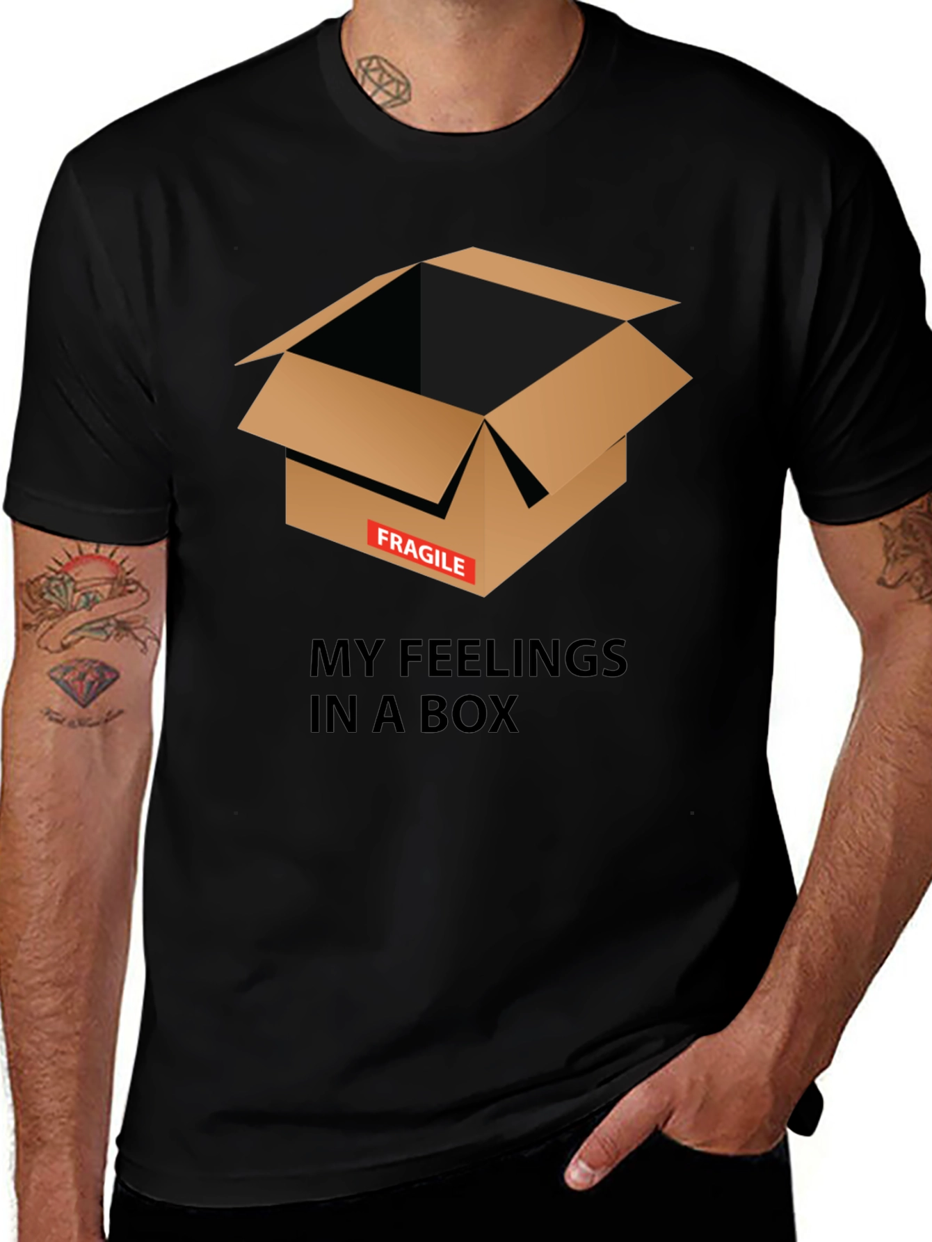 Fragile Feelings Box Graphic Tee - Unisex