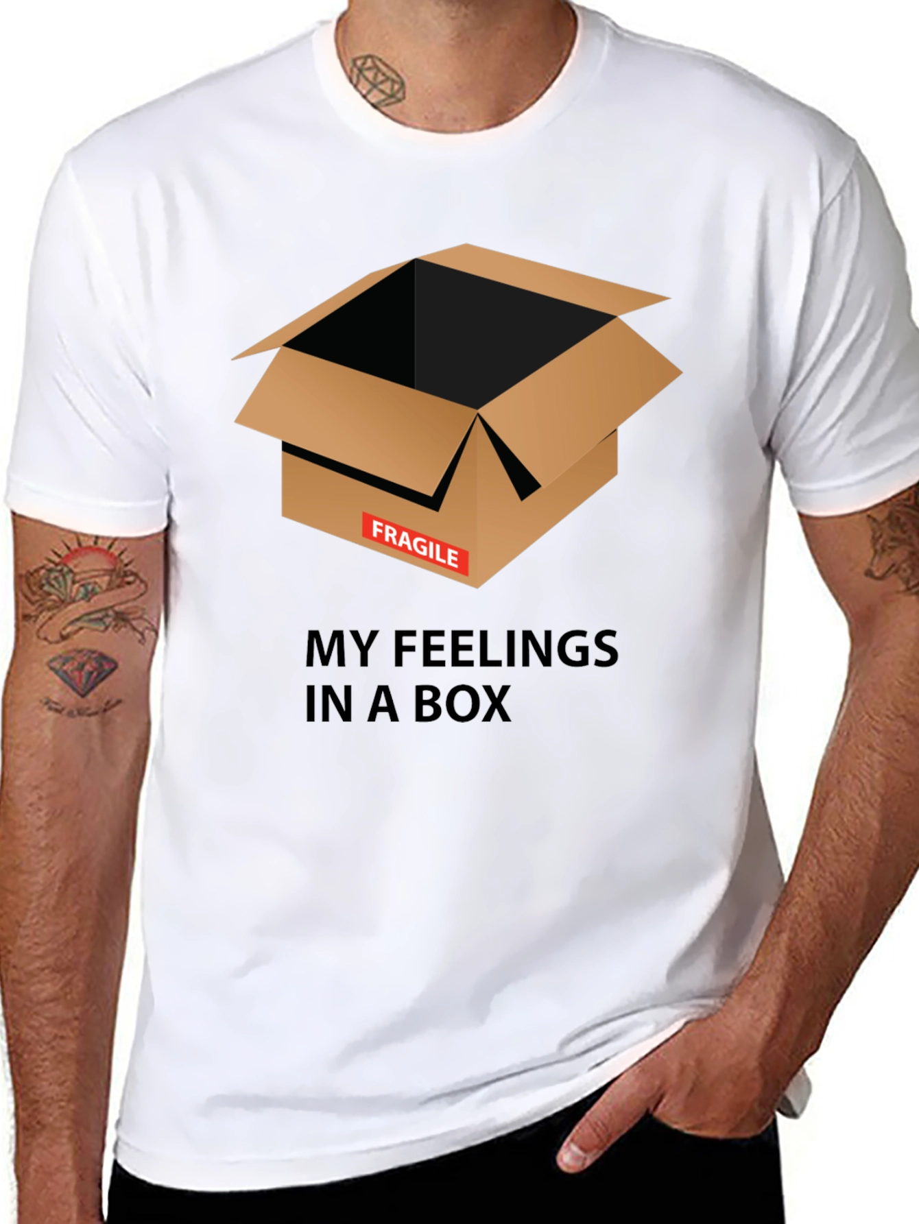Fragile Feelings Box Graphic Tee - Unisex