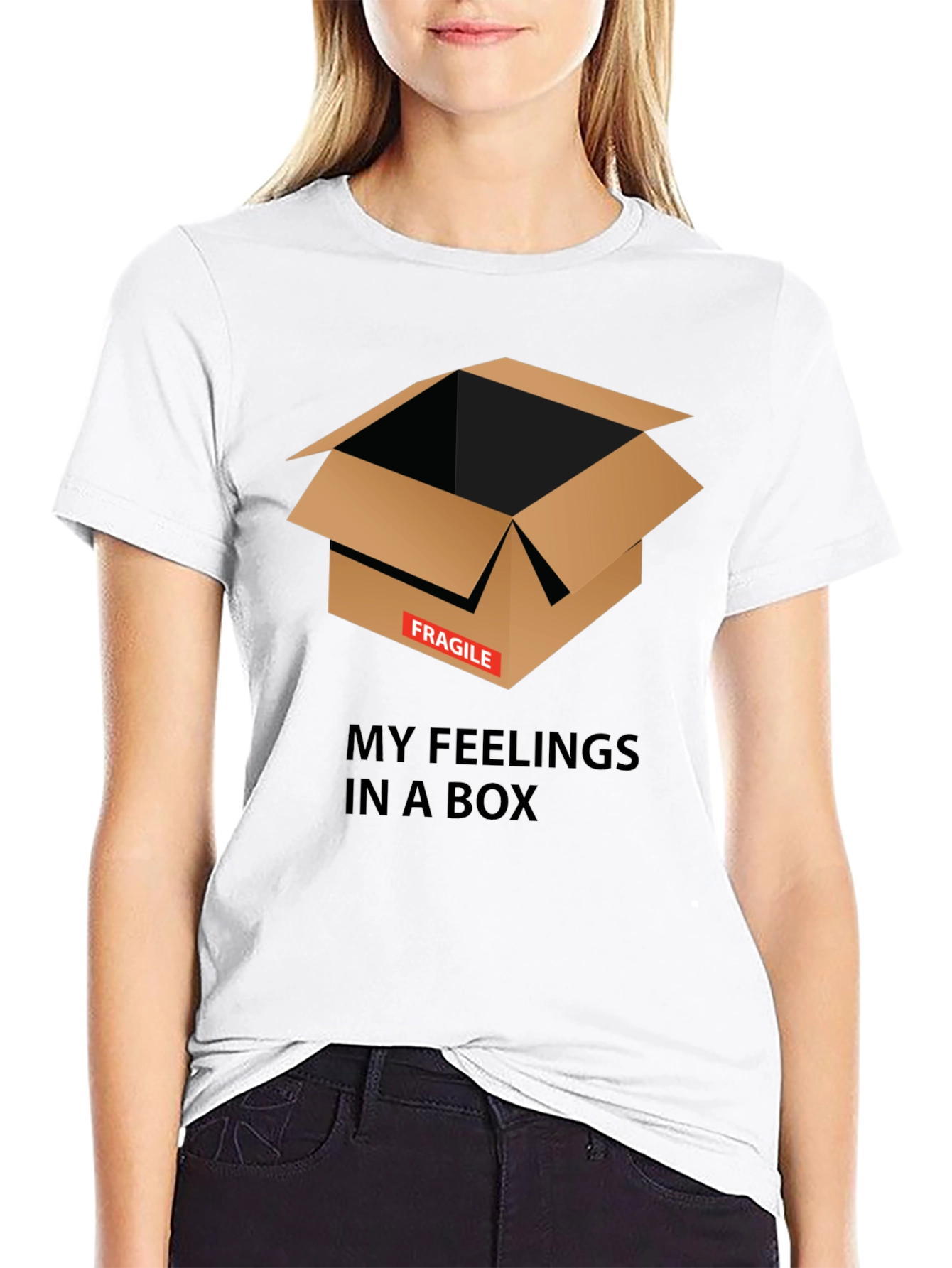 Fragile Feelings Box Graphic Tee - Unisex