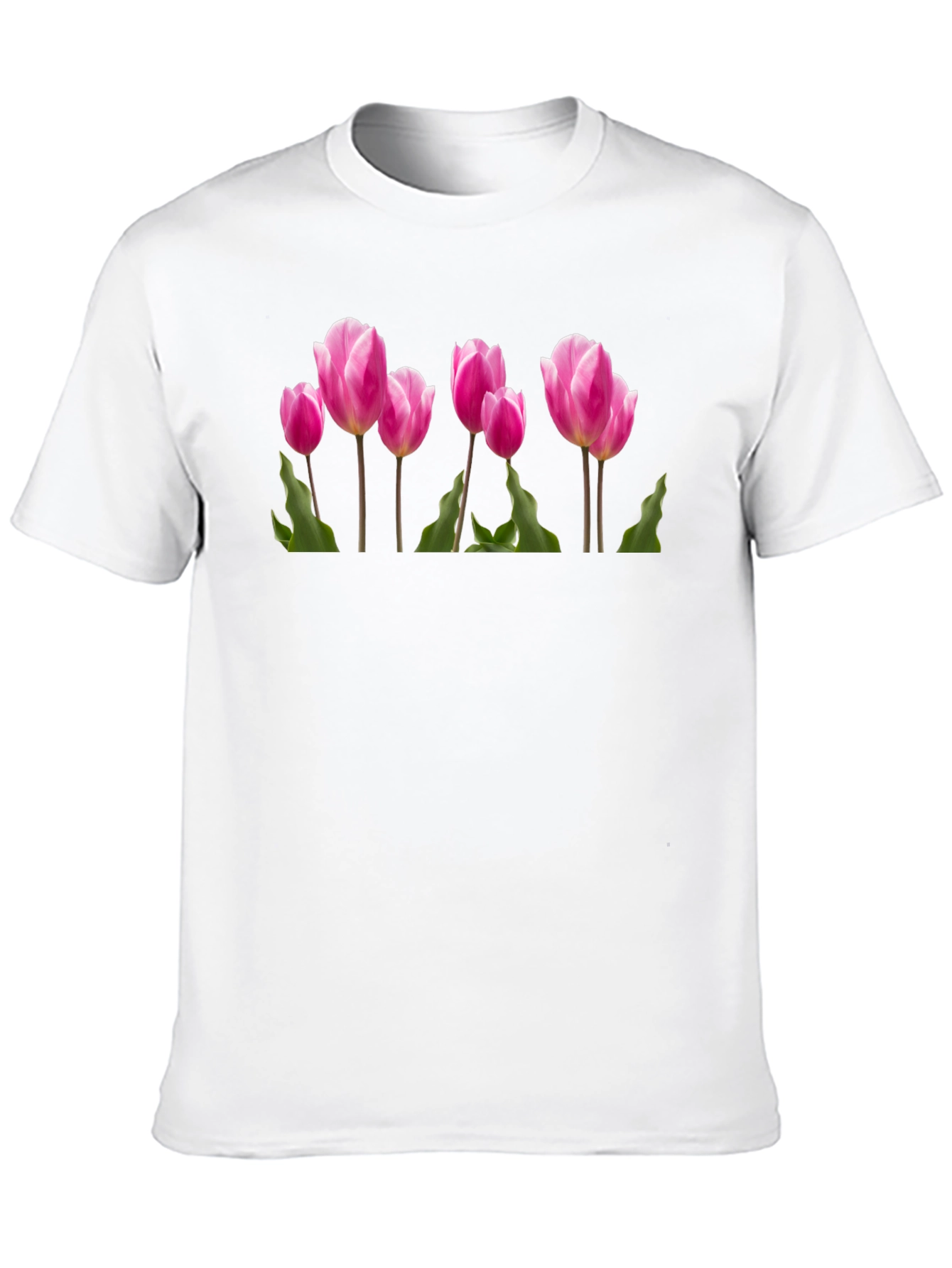 Tulip Graphic T-Shirt - Black Cotton Tee