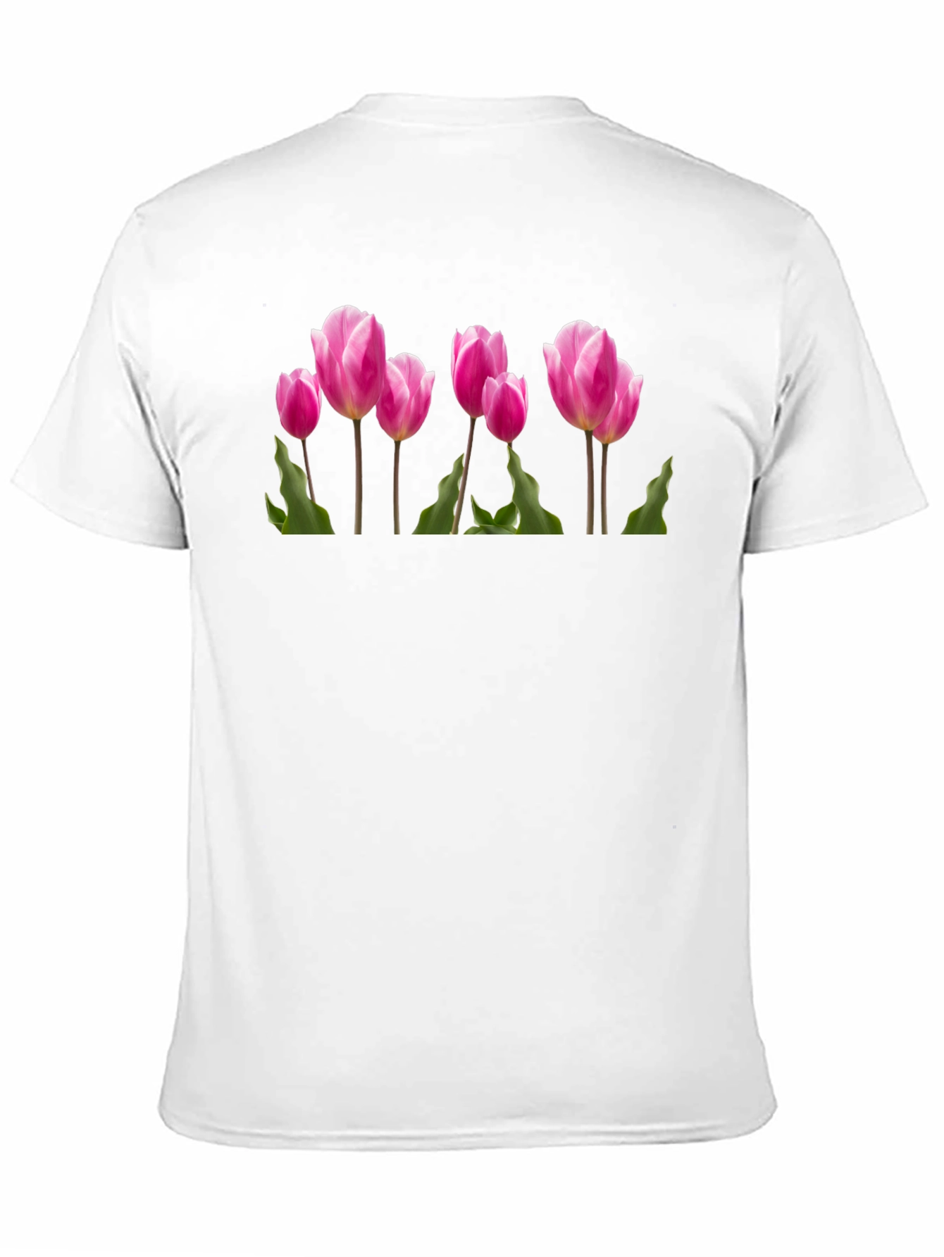 Tulip Graphic T-Shirt - Black Cotton Tee
