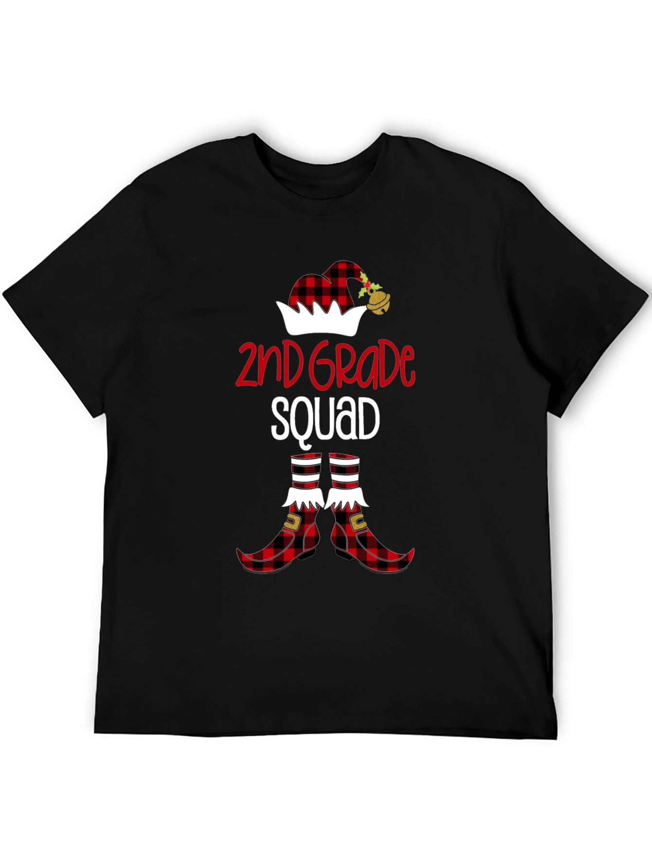 2nd Grade Squad Christmas Elf T-Shirt