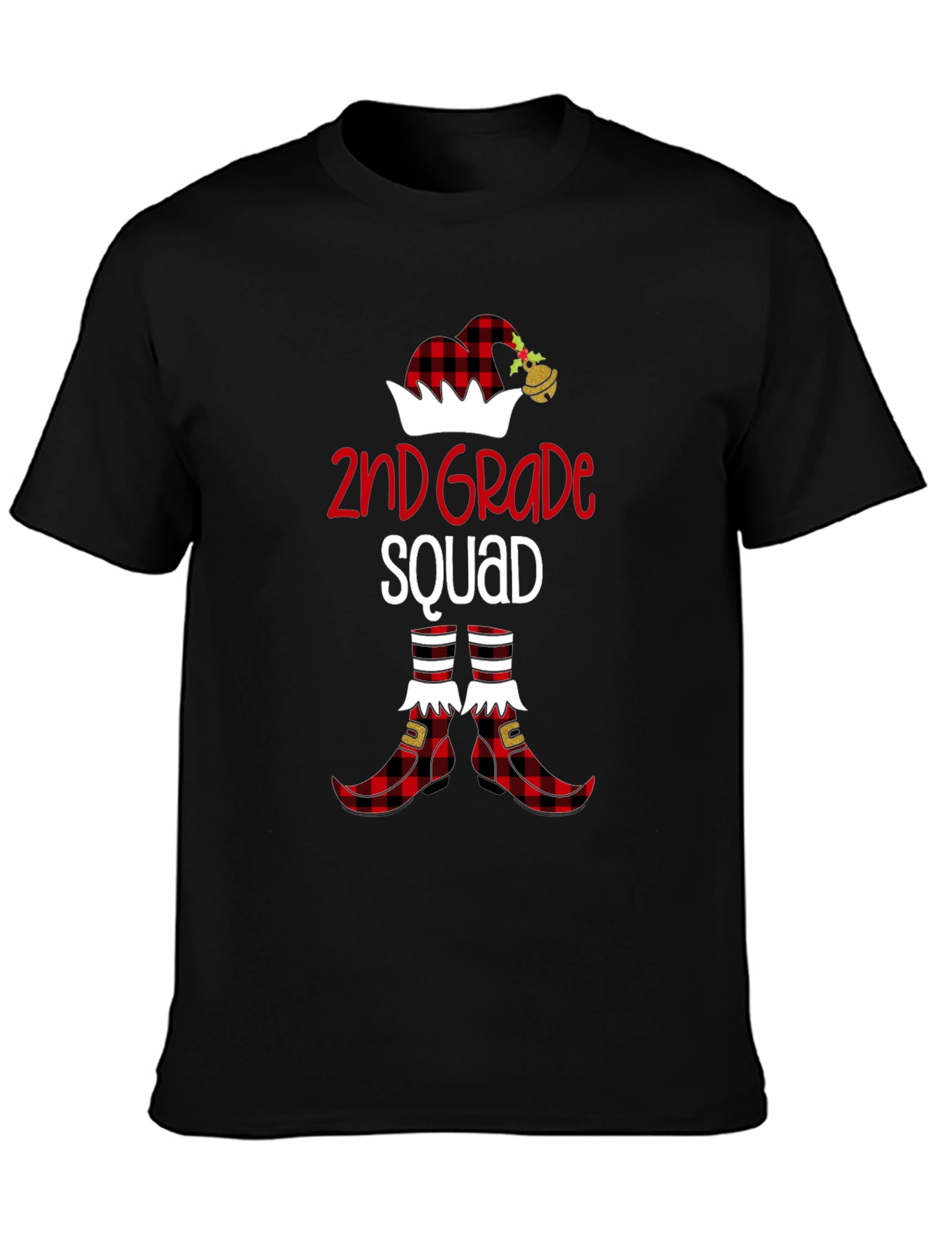 2nd Grade Squad Christmas Elf T-Shirt