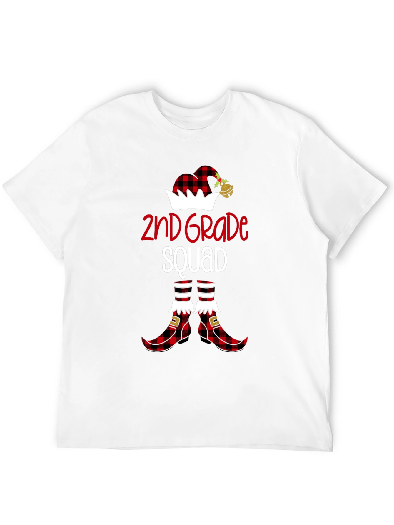 2nd Grade Squad Christmas Elf T-Shirt