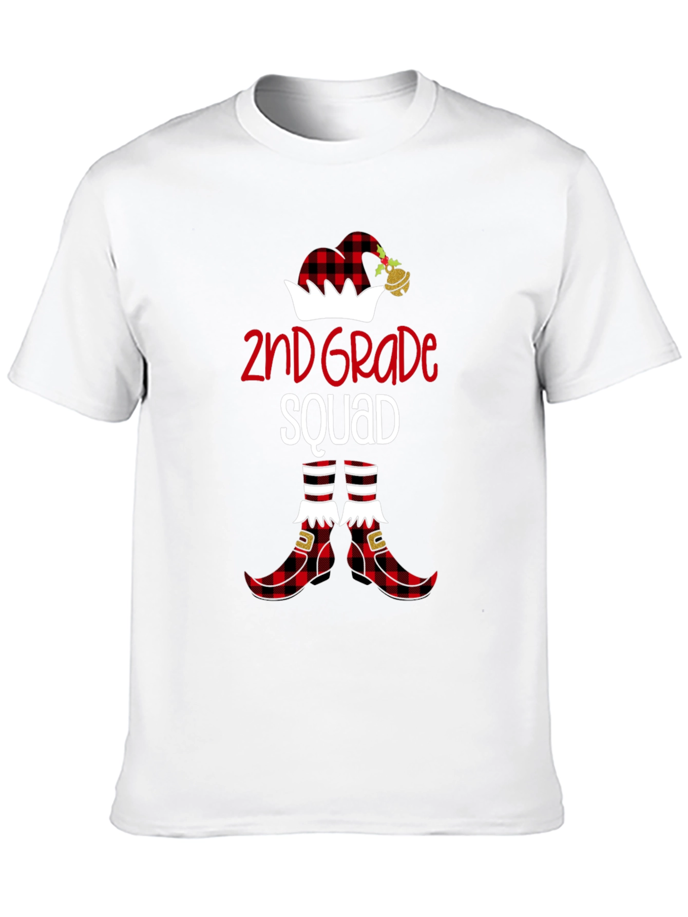 2nd Grade Squad Christmas Elf T-Shirt