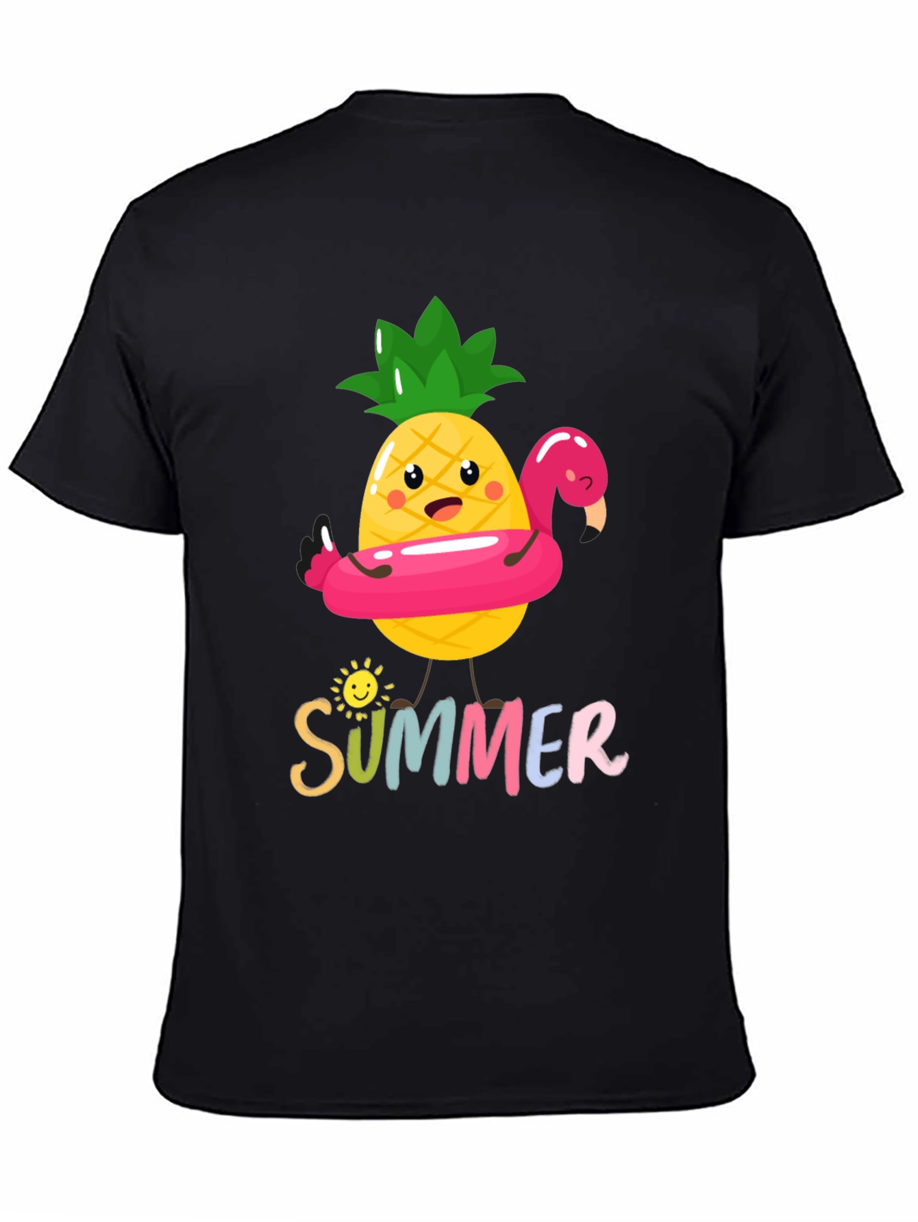 Summer Pineapple Flamingo Graphic Tee
