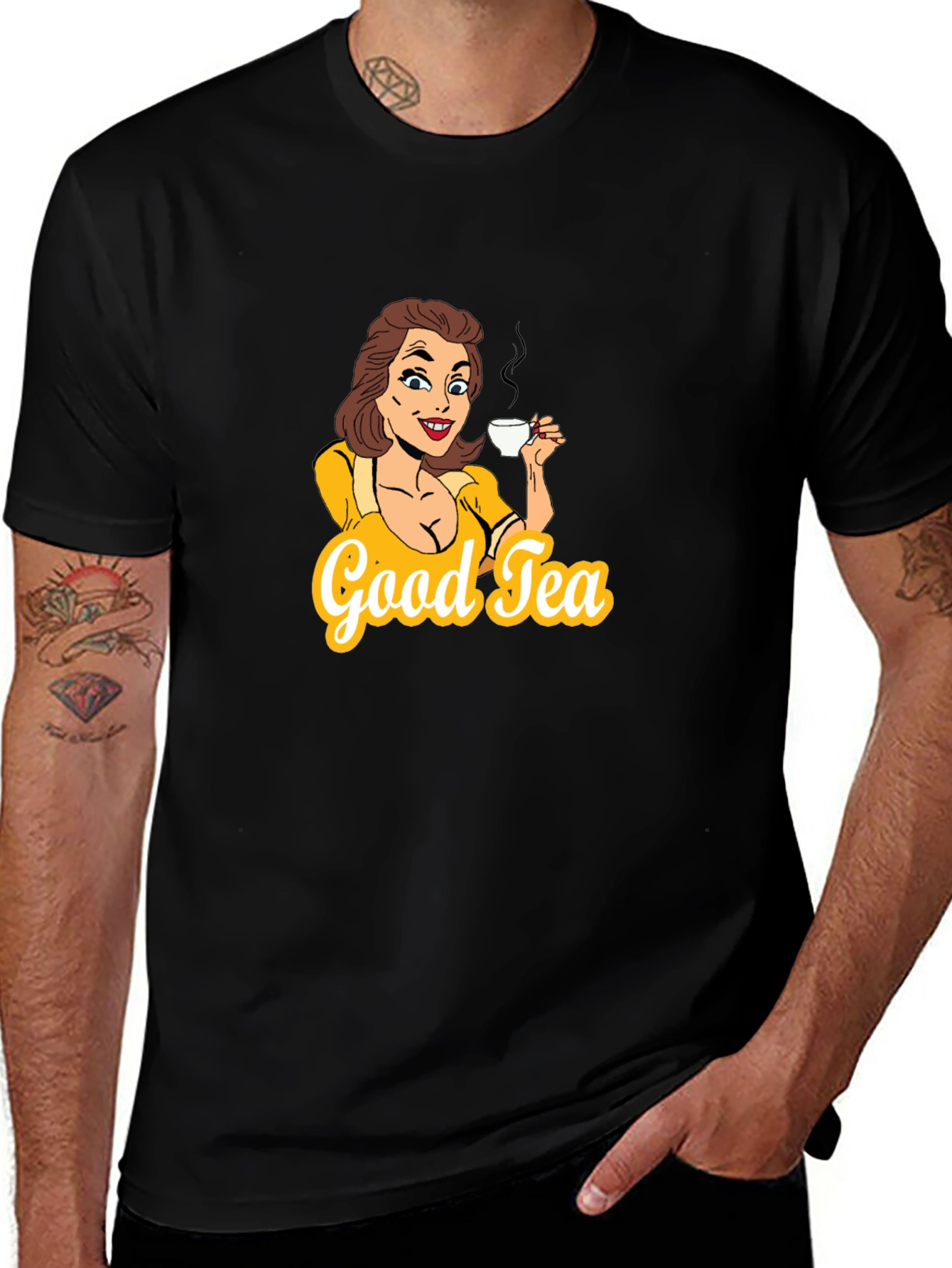 Good Tea T-Shirt - Cartoon Graphic Tee