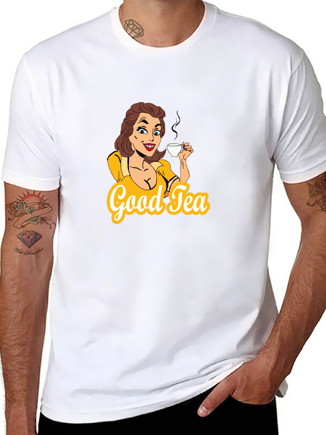 Good Tea T-Shirt - Cartoon Graphic Tee