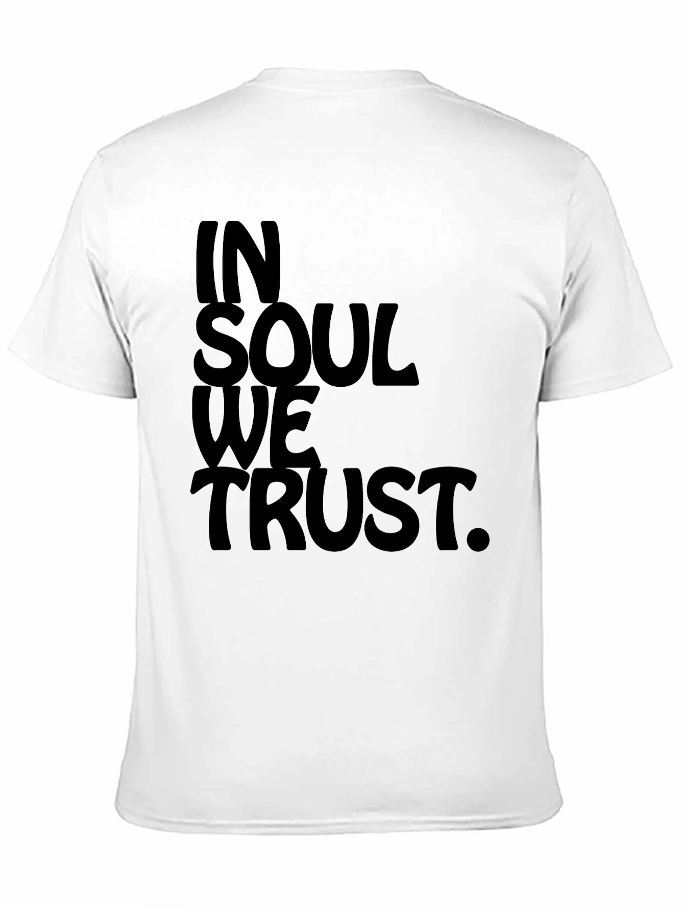 In Soul We Trust Black Graphic Tee