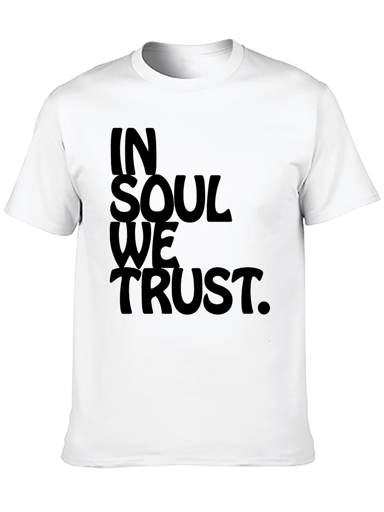 In Soul We Trust Black Graphic Tee