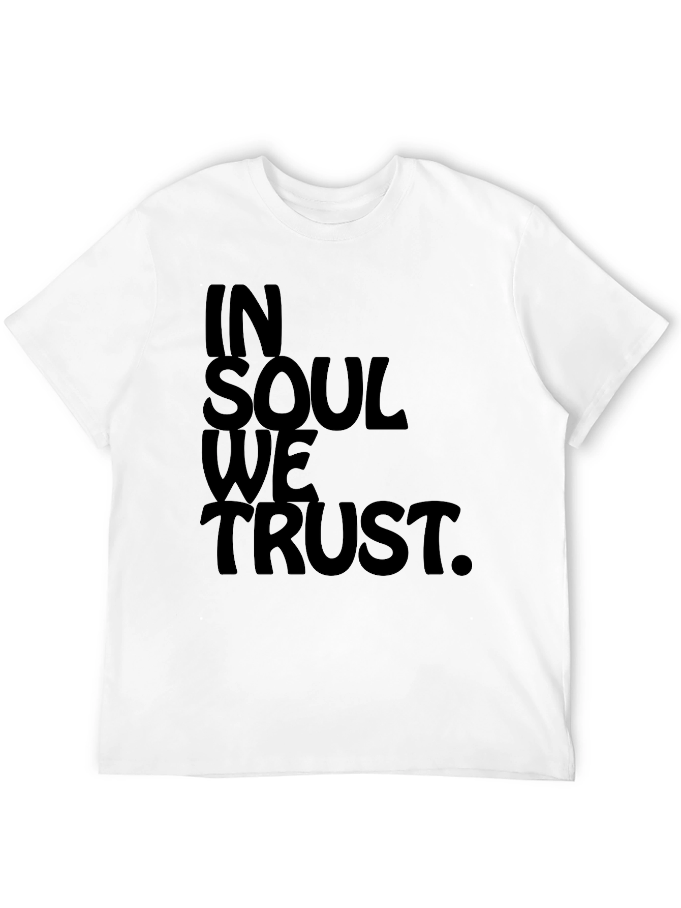 In Soul We Trust Black Graphic Tee