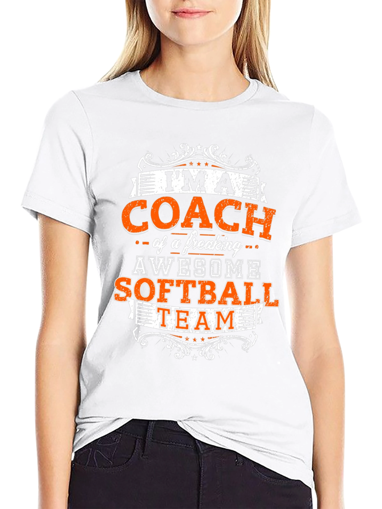 Awesome Softball Coach Graphic Tee