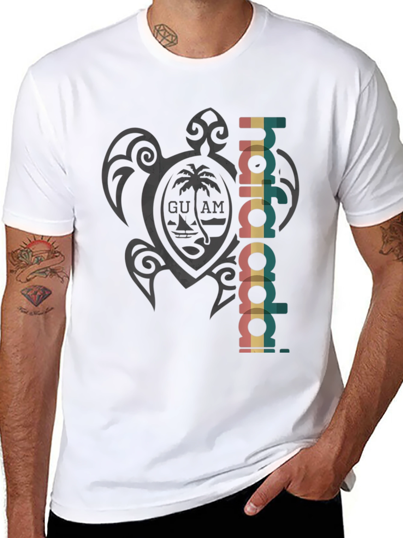 Guam Hafa Adai Turtle Tee - Island Style
