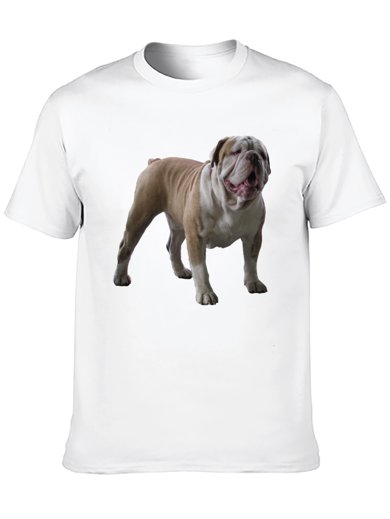 Bulldog Graphic Tee - Black Cotton T-Shirt