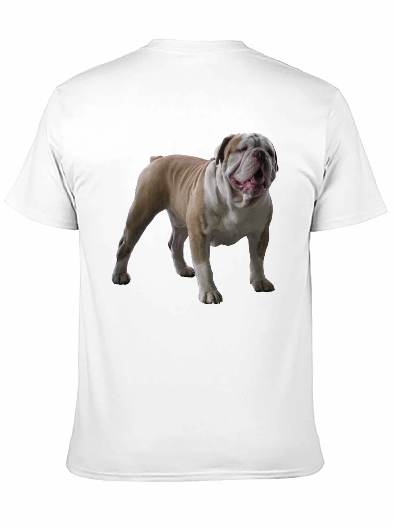Bulldog Graphic Tee - Black Cotton T-Shirt