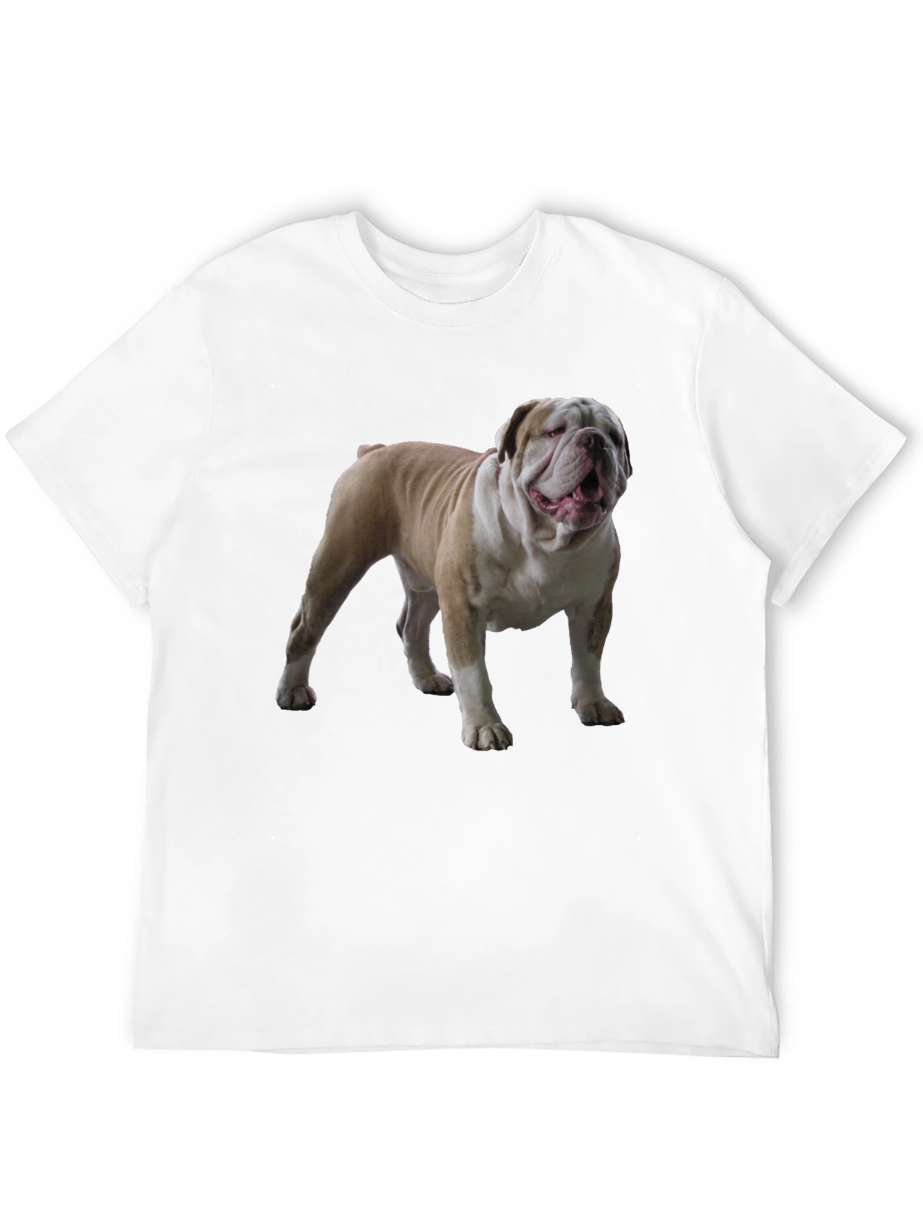 Bulldog Graphic Tee - Black Cotton T-Shirt