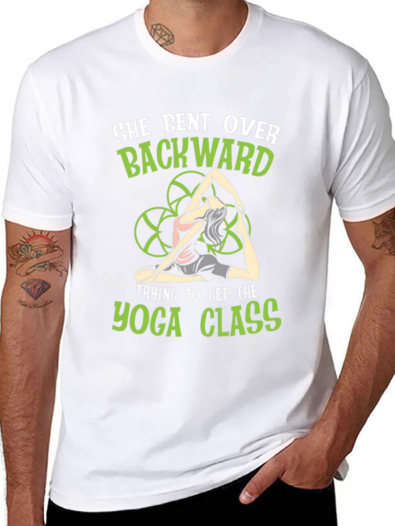Yoga Class T-Shirt - She Bent Over Backward