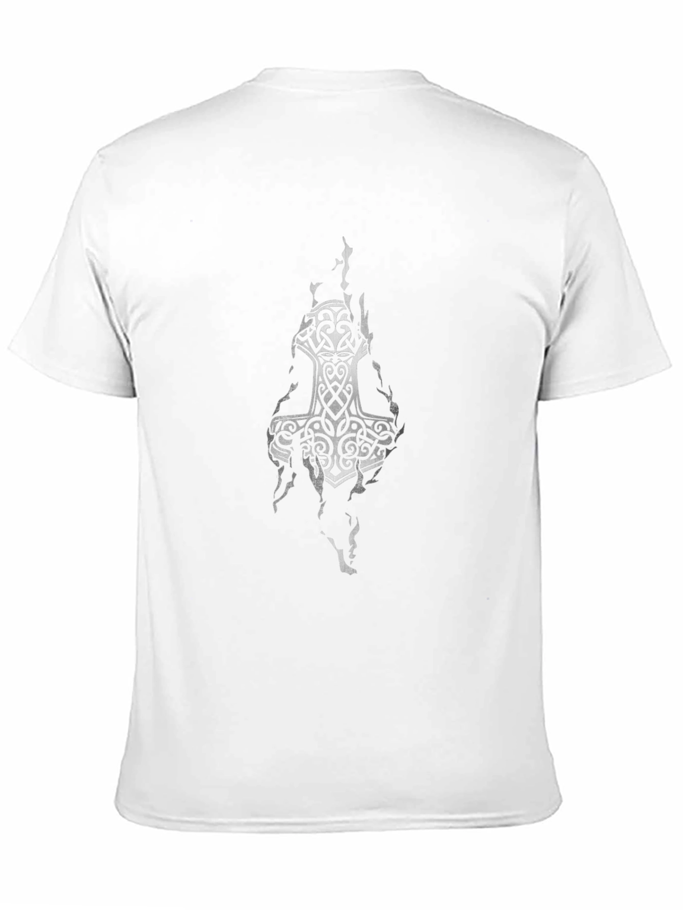 Viking Hammer Graphic Black T-Shirt