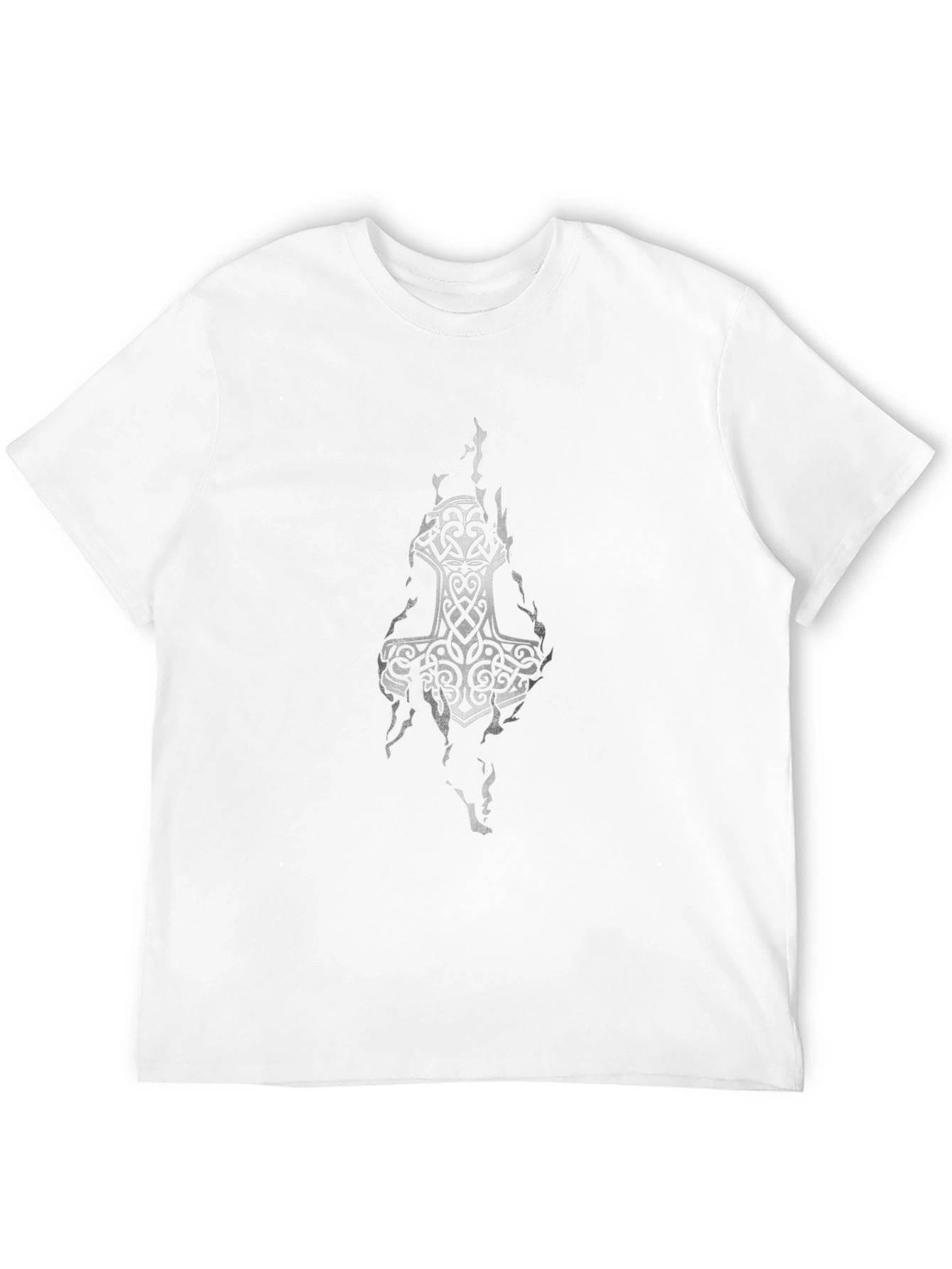Viking Hammer Graphic Black T-Shirt
