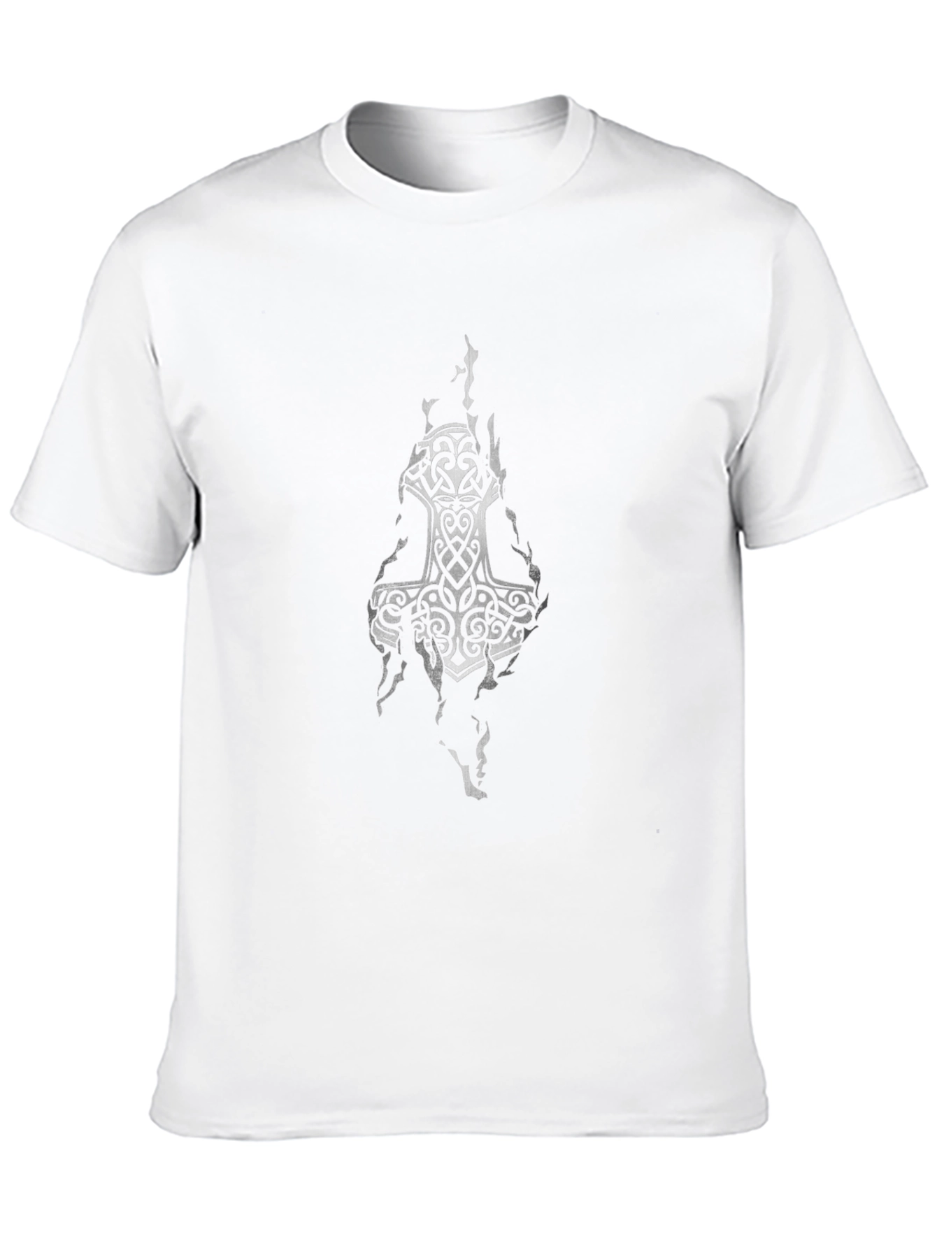 Viking Hammer Graphic Black T-Shirt