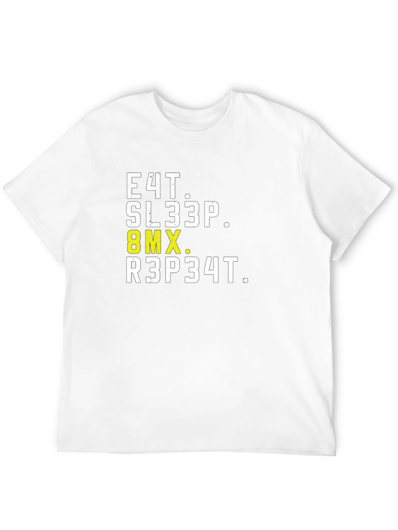 Eat Sleep BMX Repeat Black Graphic T-Shirt