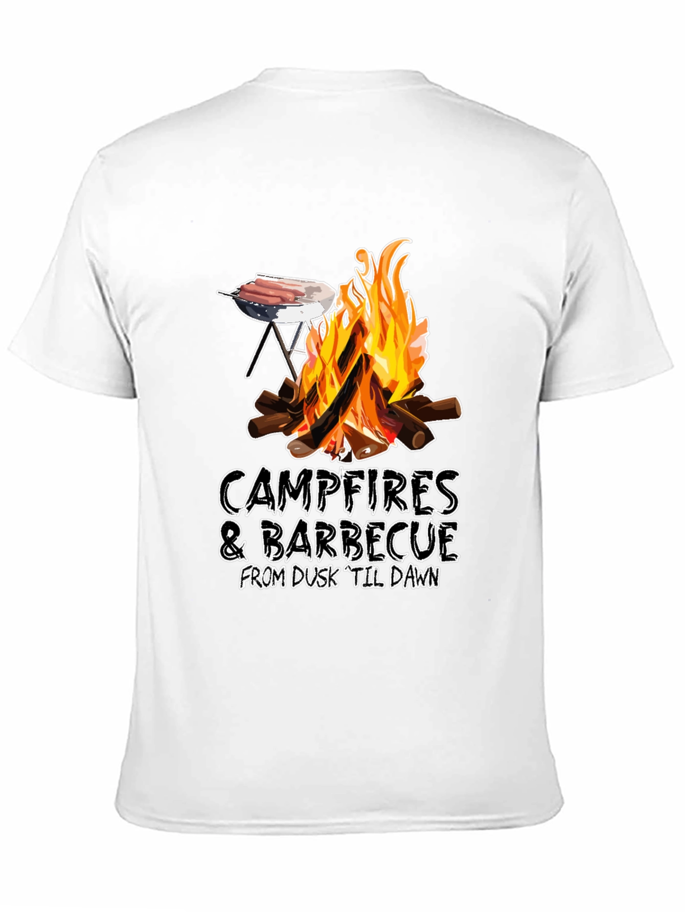 Campfires & Barbecue T-Shirt - Dusk Til Dawn