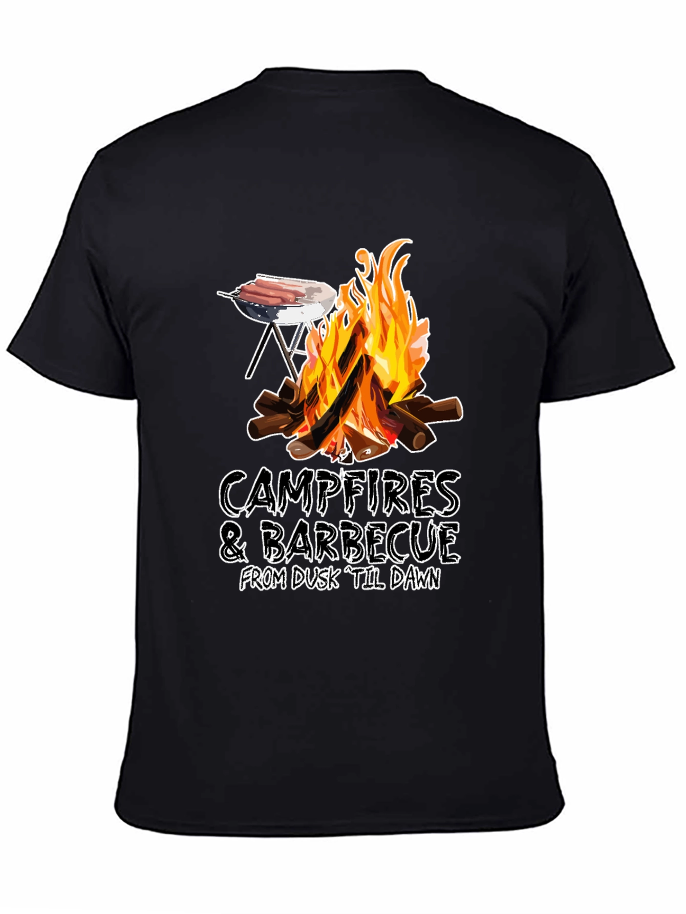 Campfires & Barbecue T-Shirt - Dusk Til Dawn