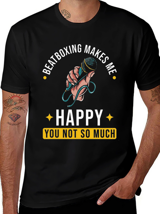 Beatboxing Makes Me Happy Graphic Tee