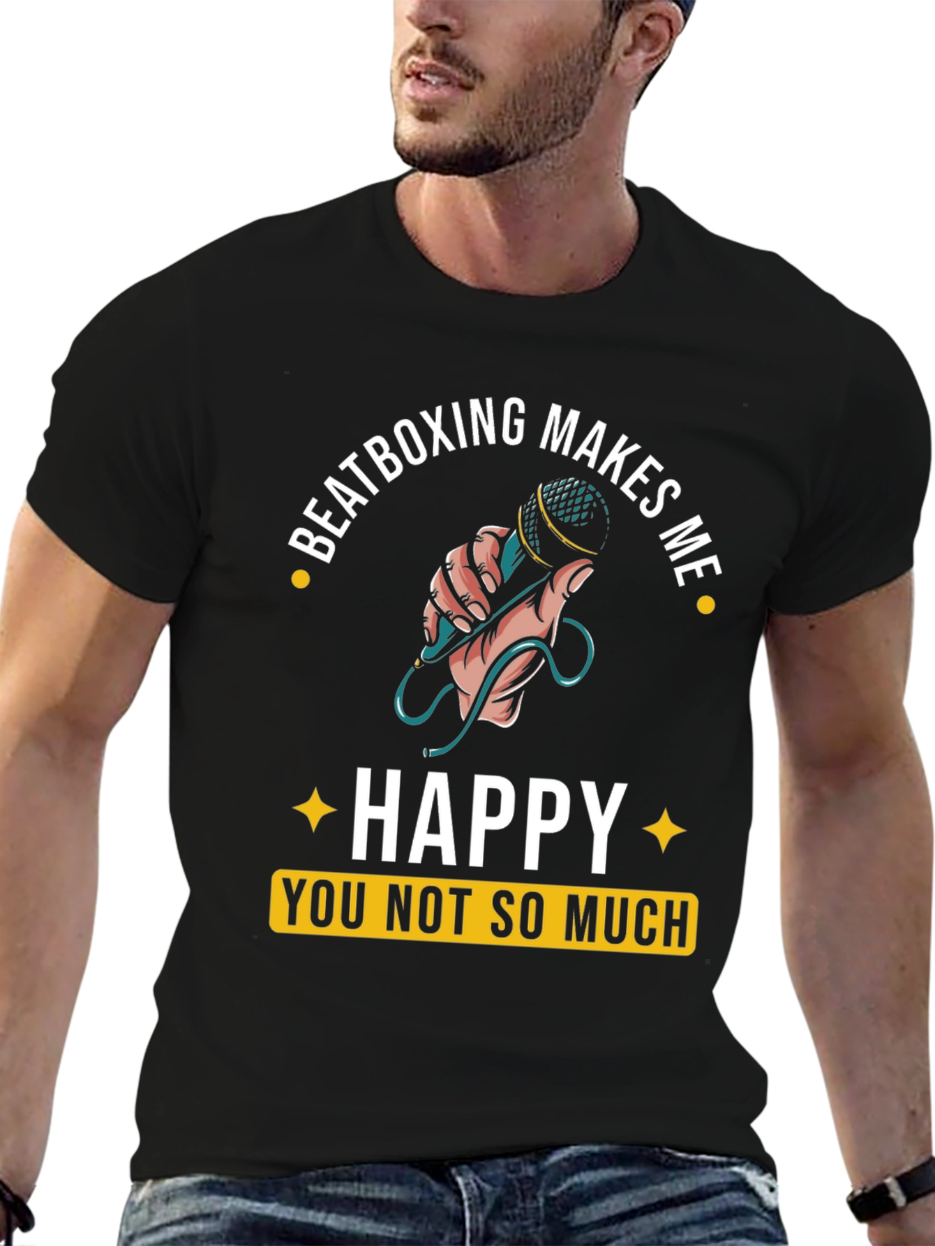 Beatboxing Makes Me Happy Graphic Tee