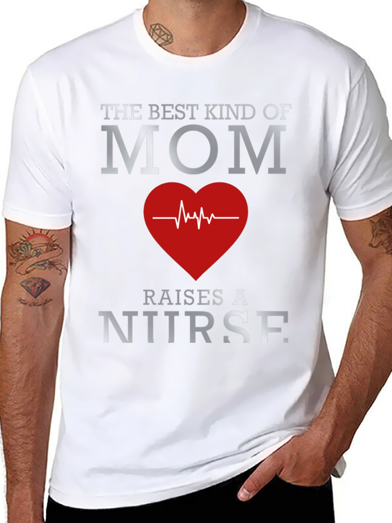 Best Mom Nurse Graphic T-Shirt