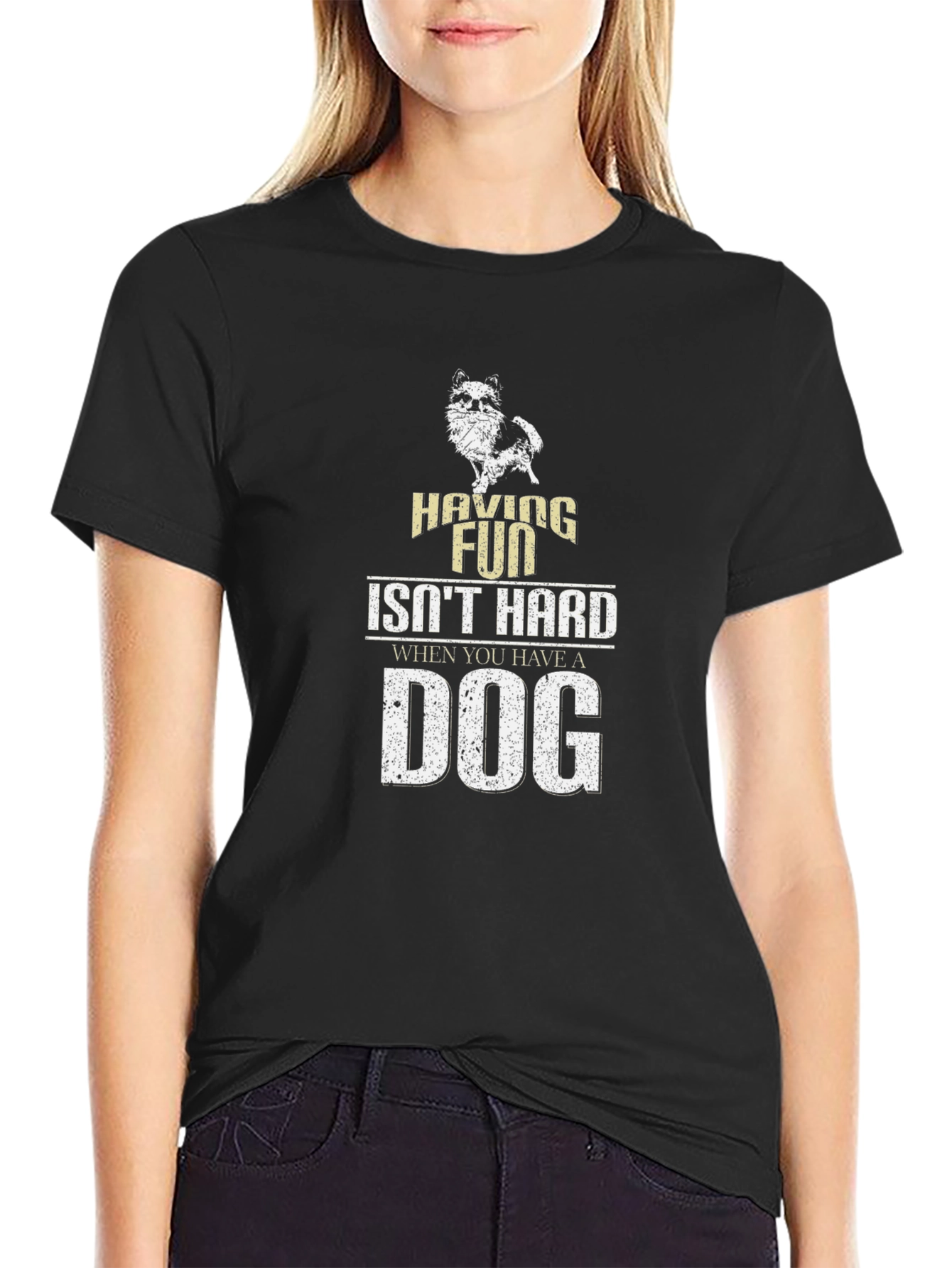 Having Fun Isnt Hard Dog T-Shirt