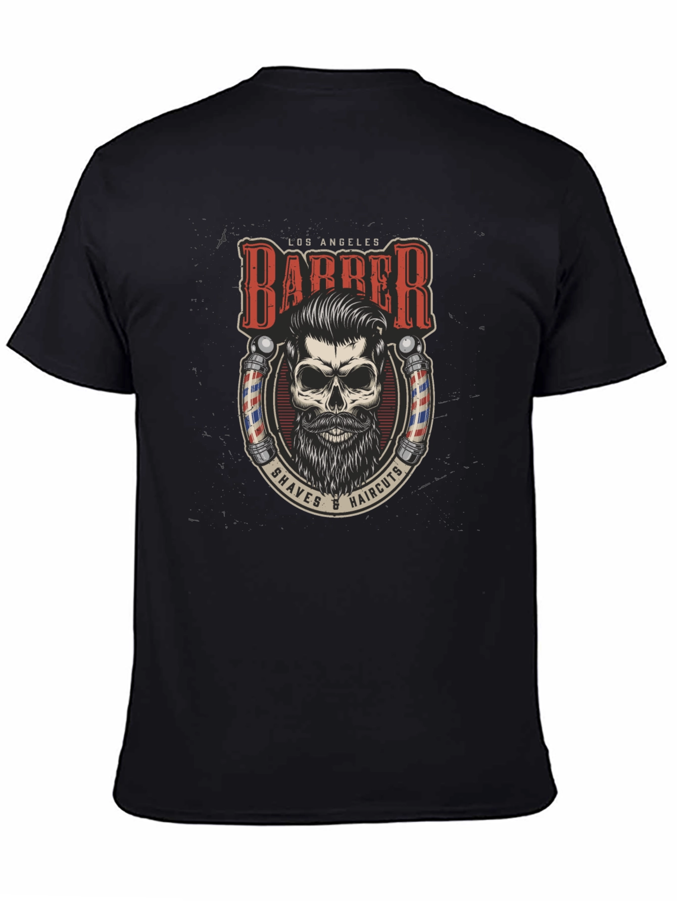 Los Angeles Barber Skull Graphic Tee