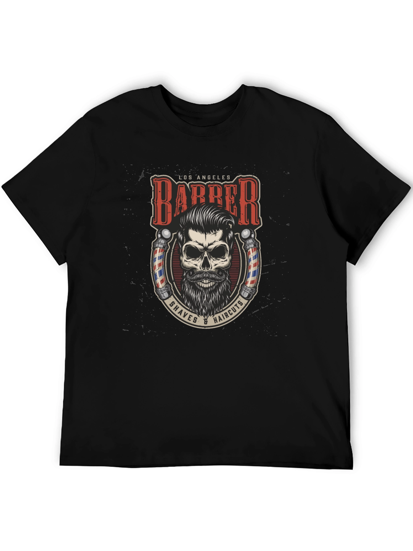 Los Angeles Barber Skull Graphic Tee