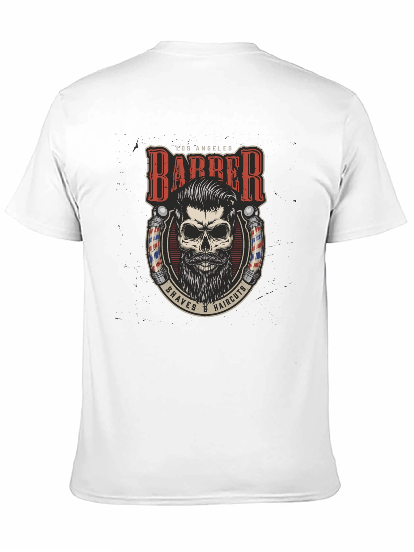 Los Angeles Barber Skull Graphic Tee