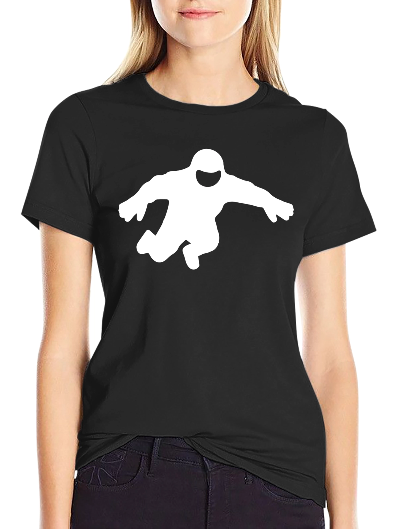 Retro Spaceman Black T-Shirt