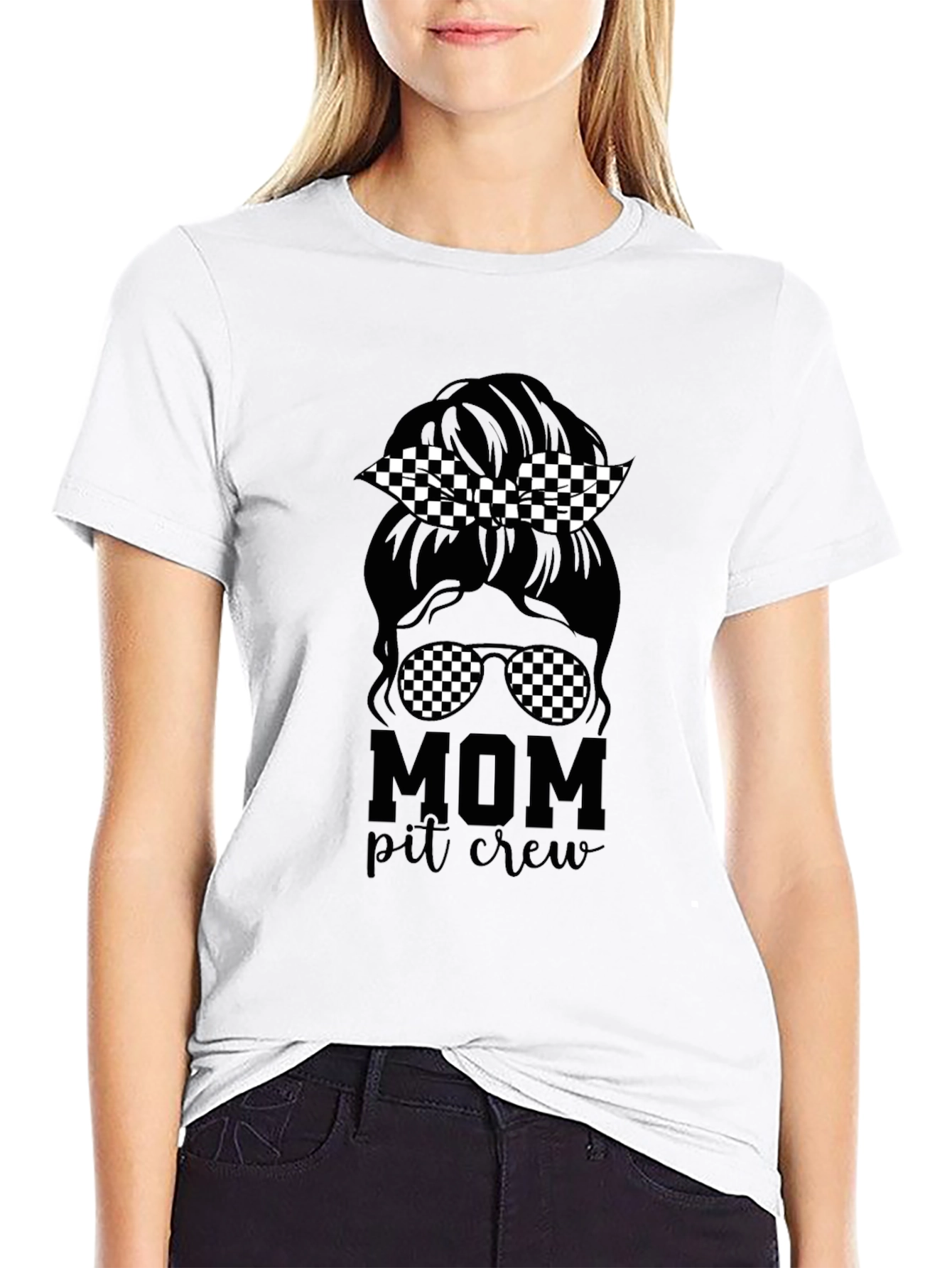 Mom Pit Crew T-Shirt - Racing Mom Tee