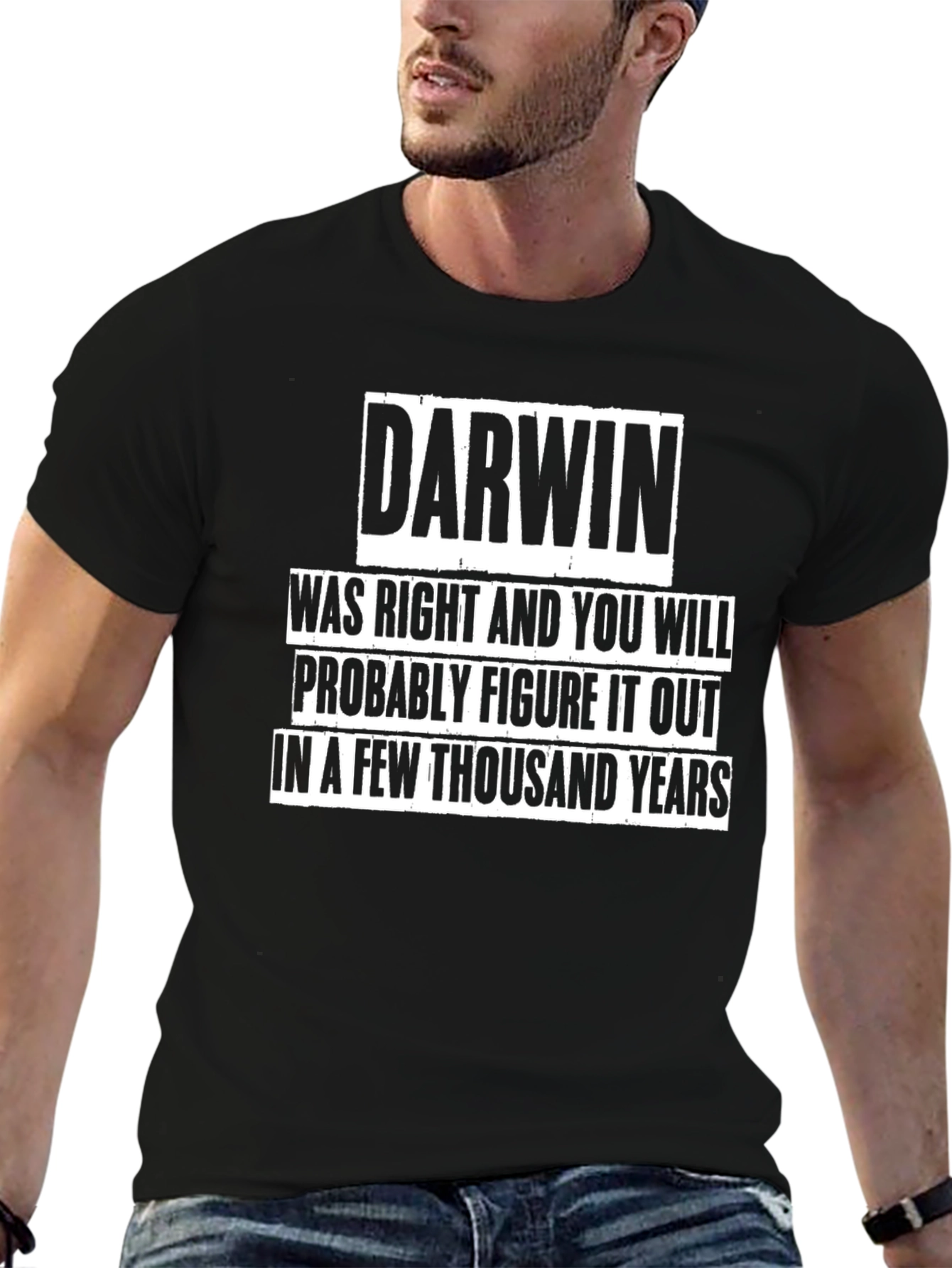 Darwin Was Right T-Shirt Funny Evolution Tee