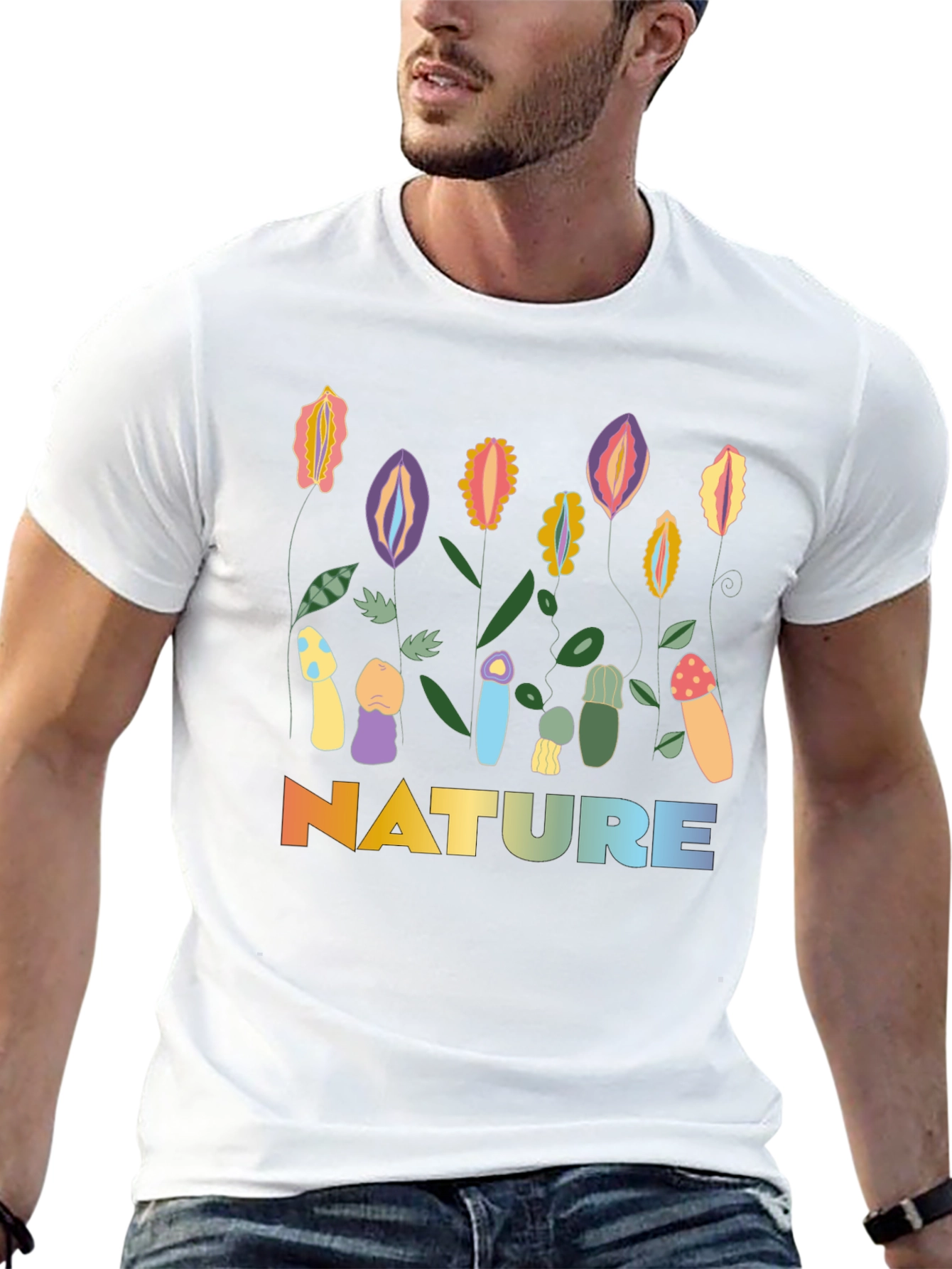 Nature Graphic T-Shirt: Adult Humor Tee