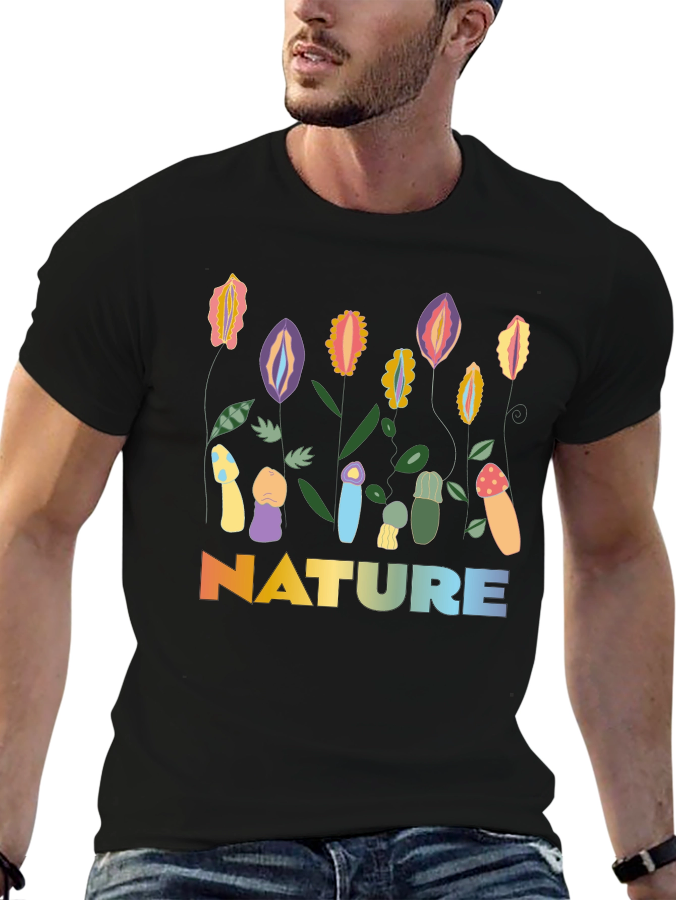 Nature Graphic T-Shirt: Adult Humor Tee