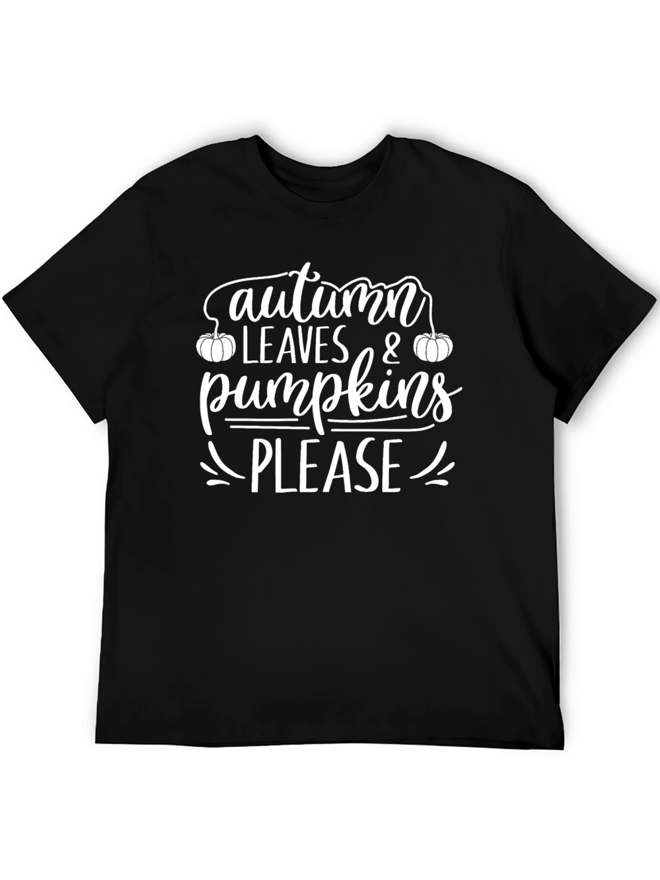 Autumn Leaves & Pumpkins Please T-Shirt