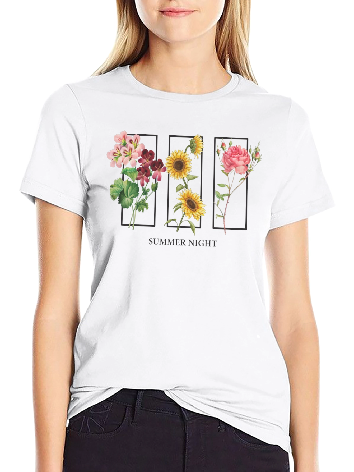 Floral Summer Night T-Shirt