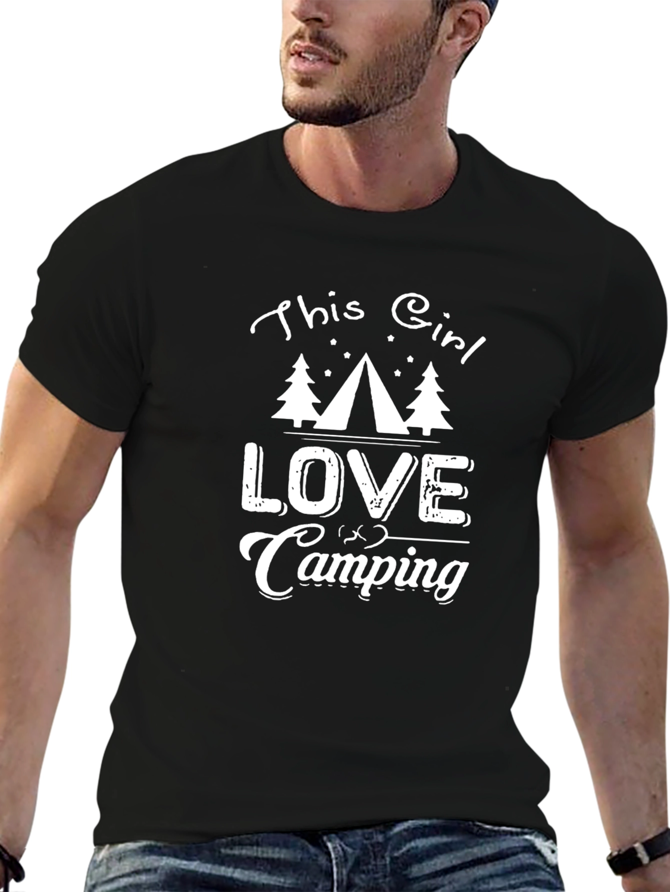 This Girl Loves Camping Graphic Tee