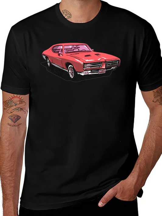 Classic Red Car Graphic T-Shirt - Retro Cool!