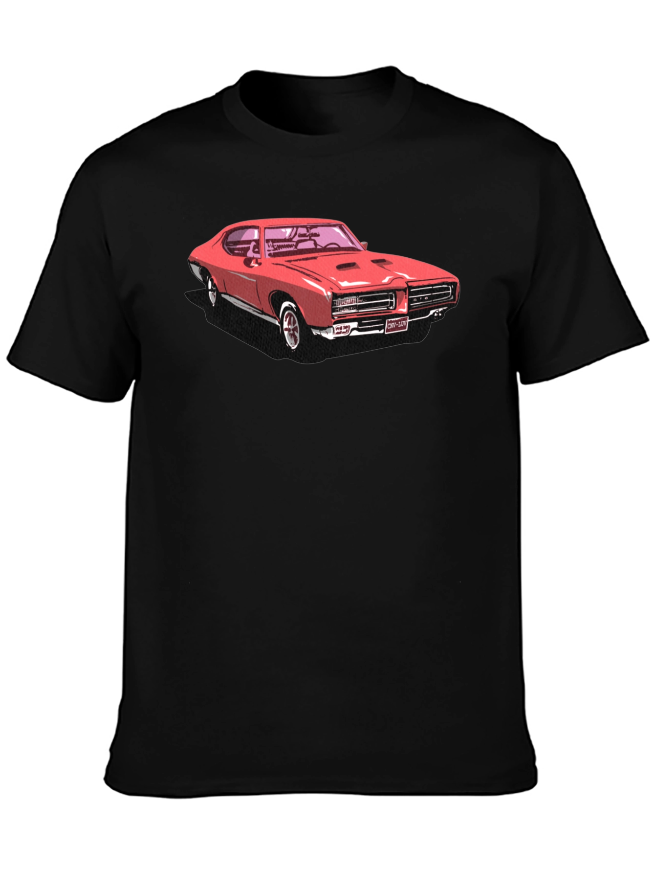 Classic Red Car Graphic T-Shirt - Retro Cool!