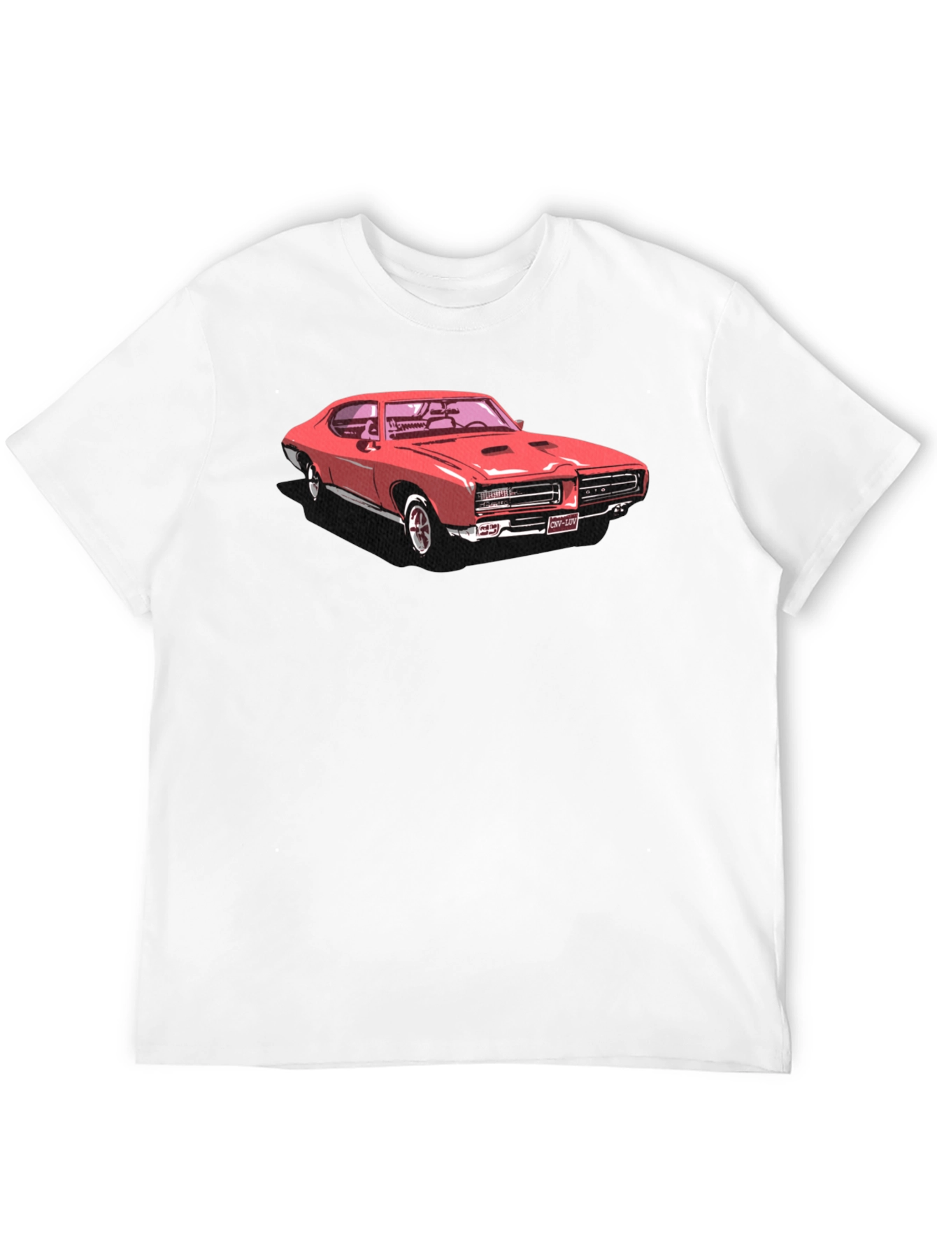 Classic Red Car Graphic T-Shirt - Retro Cool!