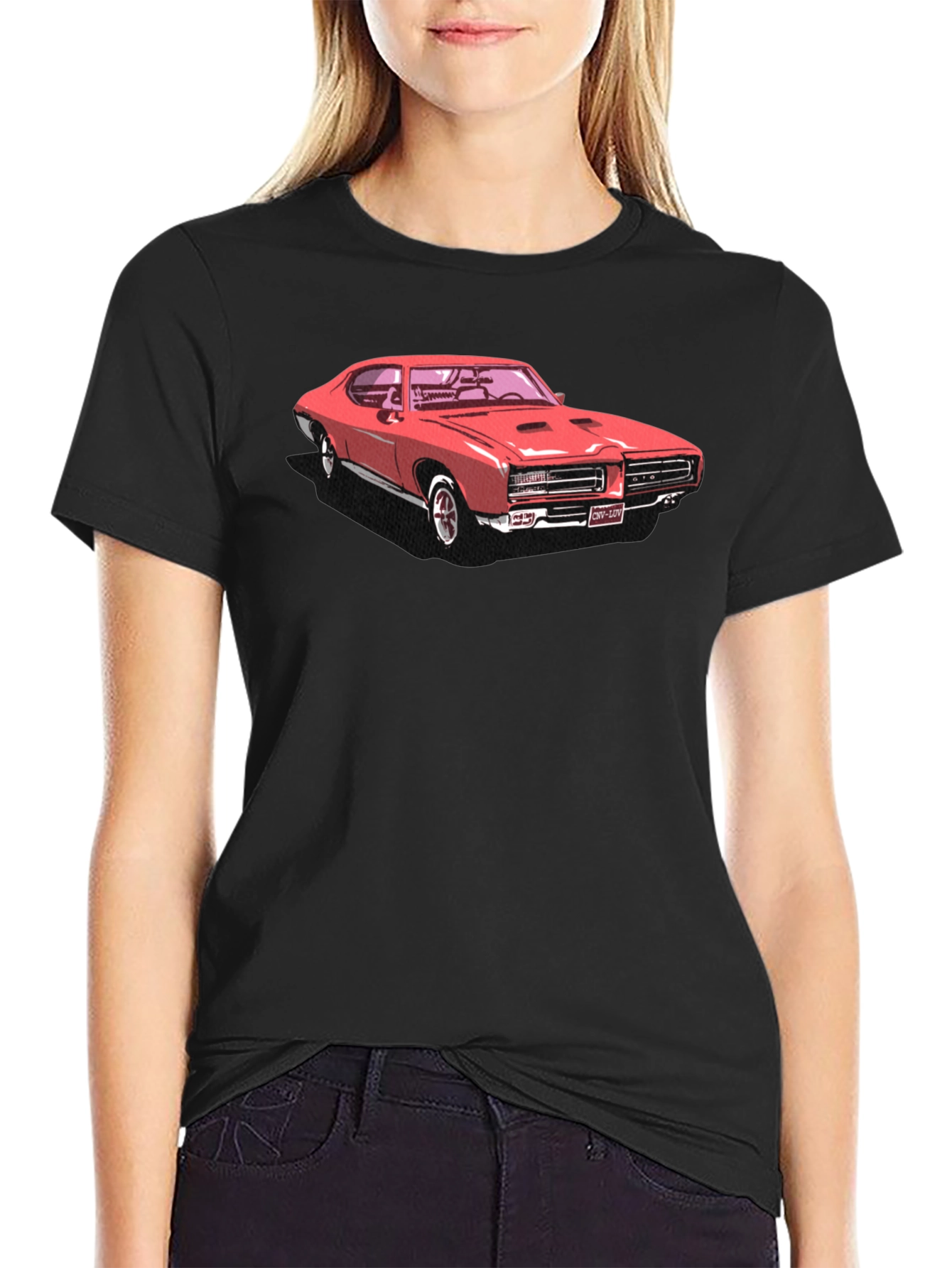 Classic Red Car Graphic T-Shirt - Retro Cool!