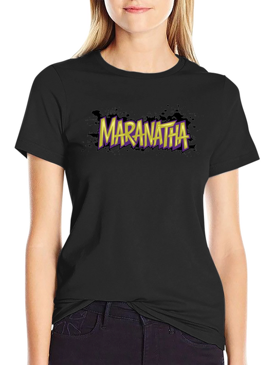 Maranatha Graphic T-Shirt - Stylish Black Tee