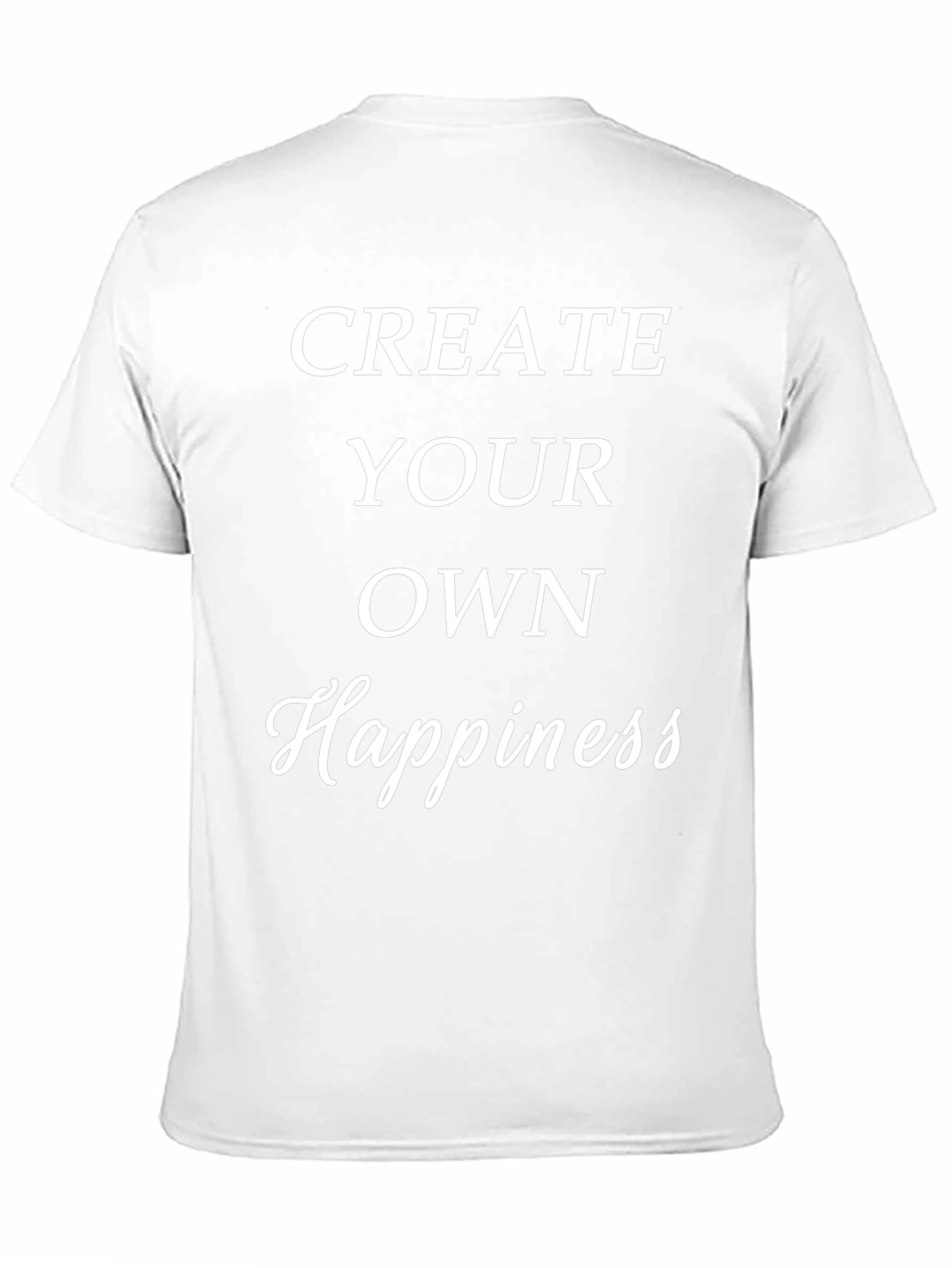 Create Your Own Happiness Black T-Shirt