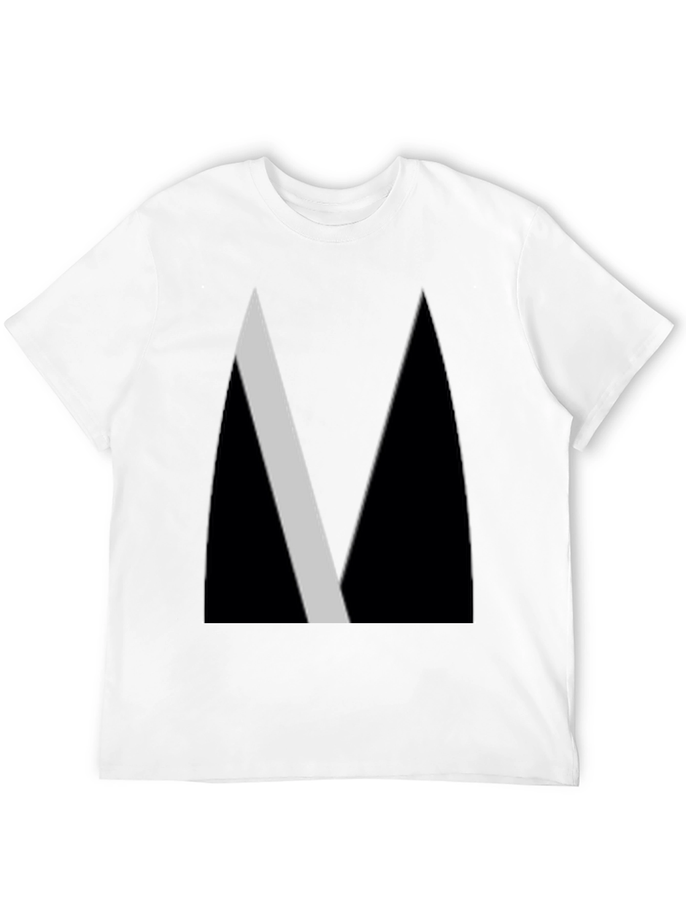 Abstract Black Geometric Tee