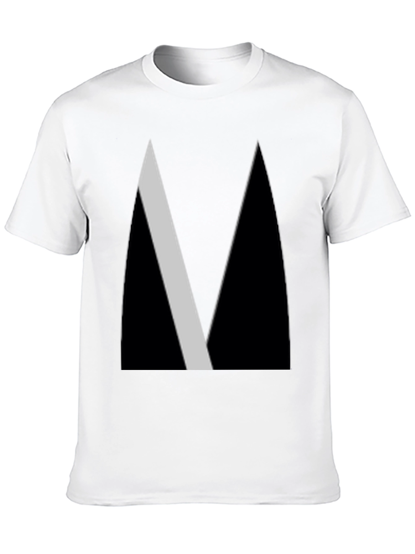 Abstract Black Geometric Tee